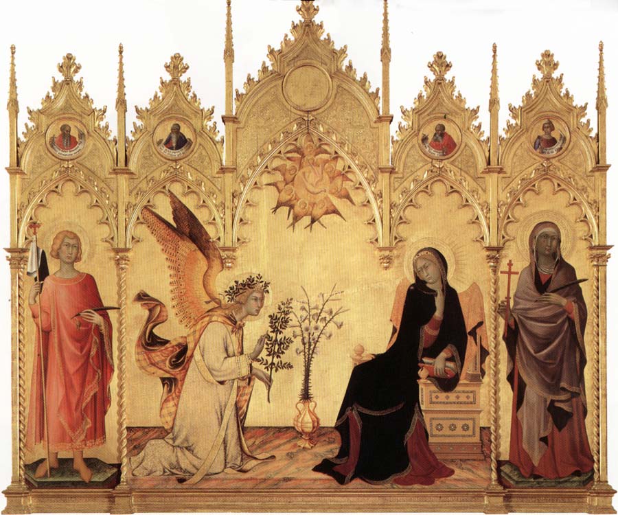 Annunciation with Two Saints and Four Prophets